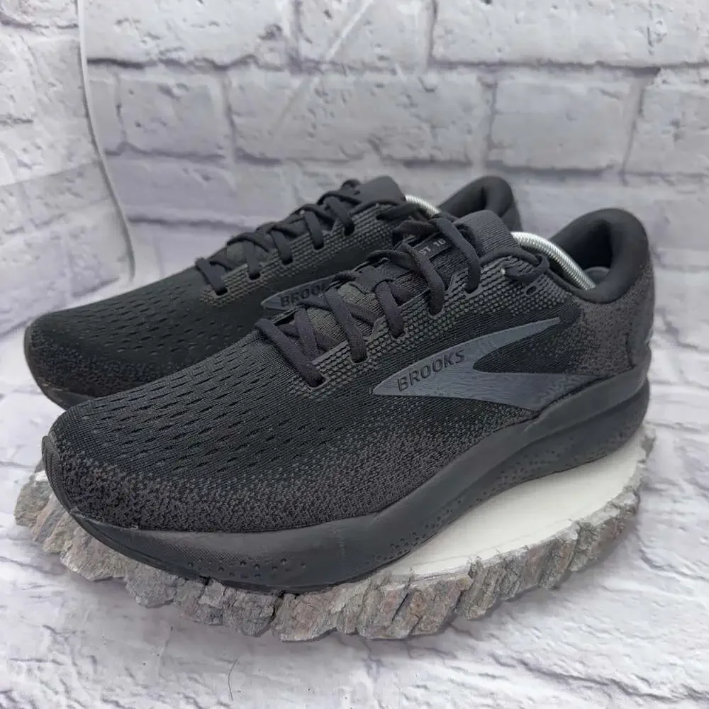 Brooks Ghost 16 Men's Size 12 Black Ebony Performance Running Shoes Sneakers